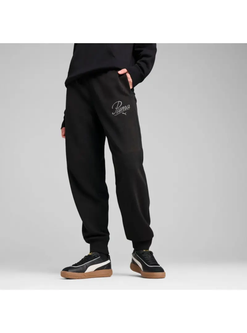 Puma Damskie Spodnie Ess Script Comfort Sweatpants 68498501 Czarny | Sklep Monotox