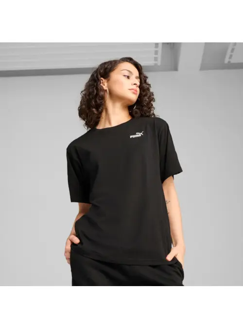 Puma Damski T-shirt Ess Tape Relaxed Tee Puma Blac 68500901 Czarny | Sklep Monotox