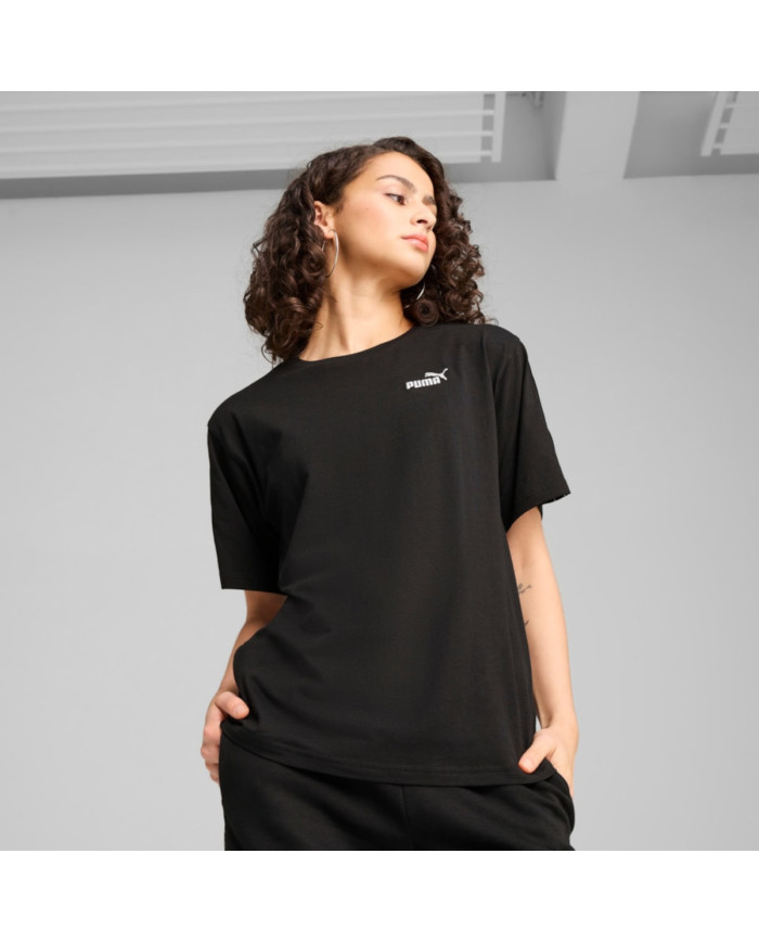 Puma Damski T-shirt Ess Tape Relaxed Tee Puma Blac 68500901 Czarny | Sklep Monotox