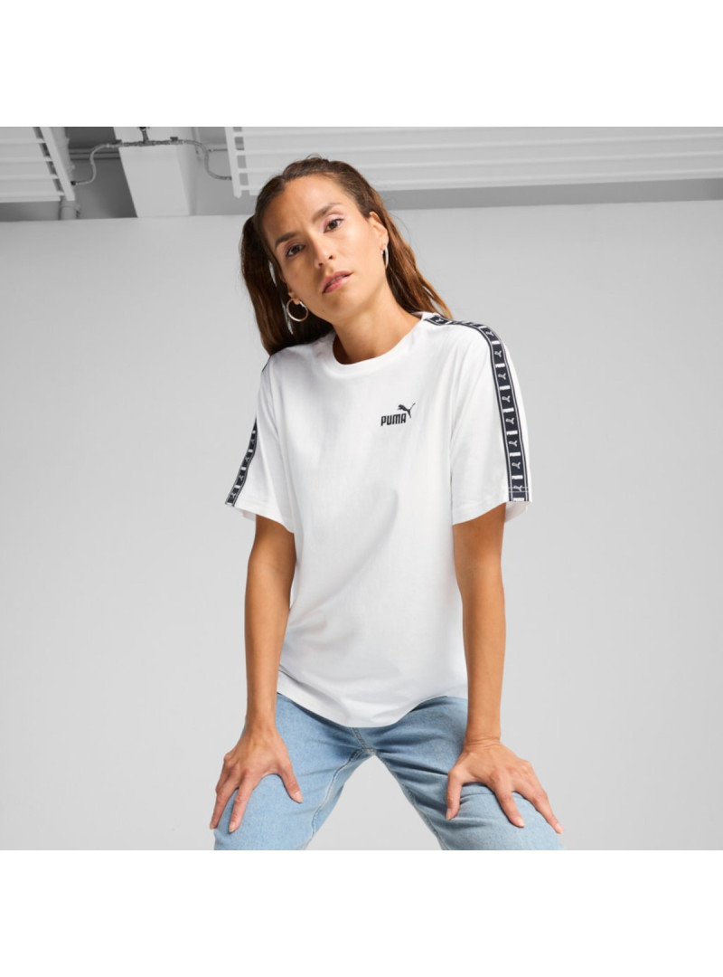 Puma Damski T-shirt Ess Tape Relaxed Tee Puma Whit 68500902 Biały | Sklep Monotox