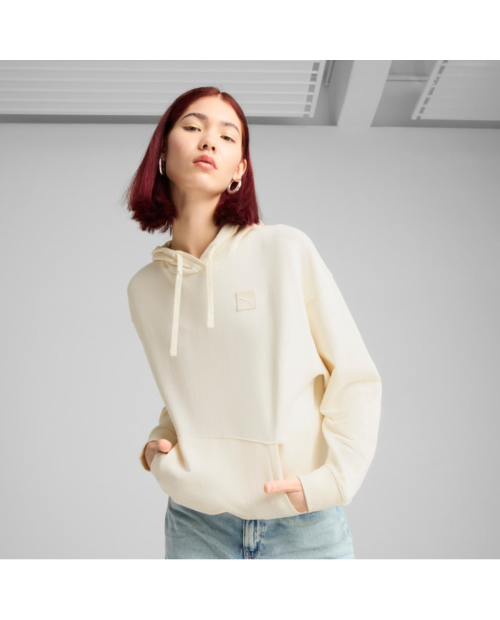 Puma Damska Bluza Ess Elevated Comfort Hoodie Tr 68501899 Beżowy | Sklep Monotox