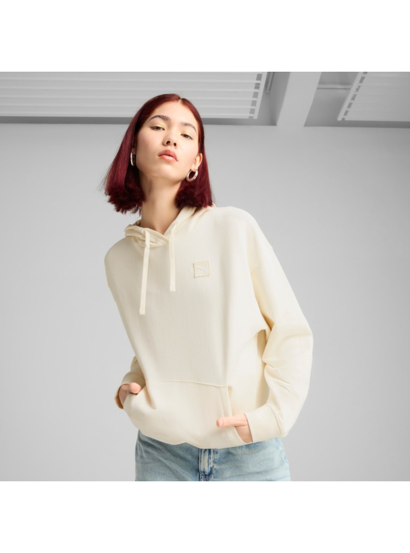 Puma Damska Bluza Ess Elevated Comfort Hoodie Tr 68501899 Beżowy | Sklep Monotox