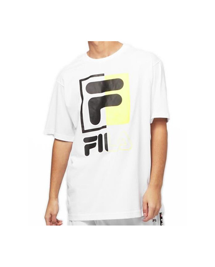Fila Męski T-shirt Saku Tee 687475M67 Biały | Sklep Monotox