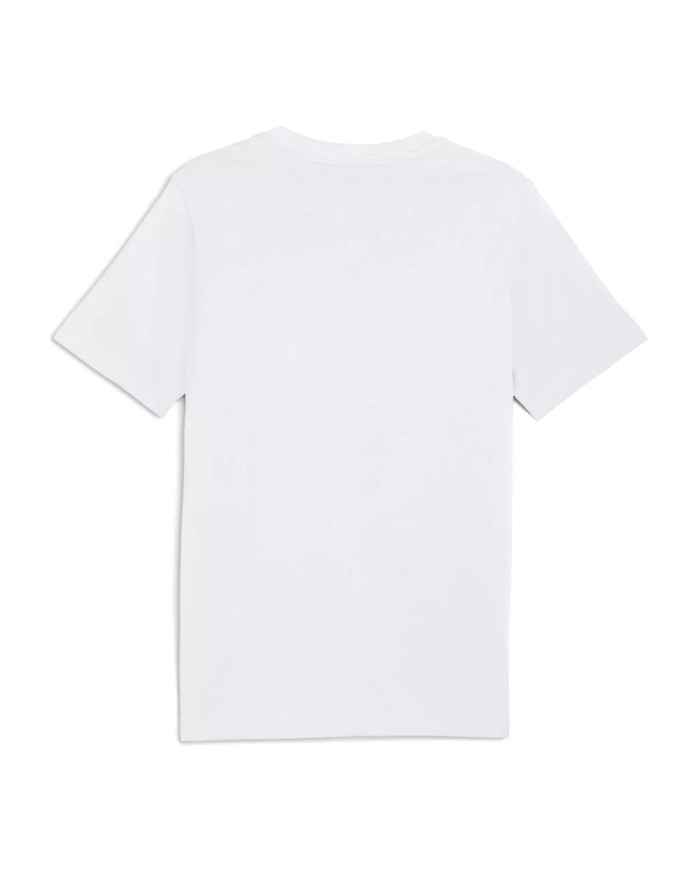 Puma Męski T-shirt Graphic Puma Wording Tee 68803202 Biały | Sklep Monotox