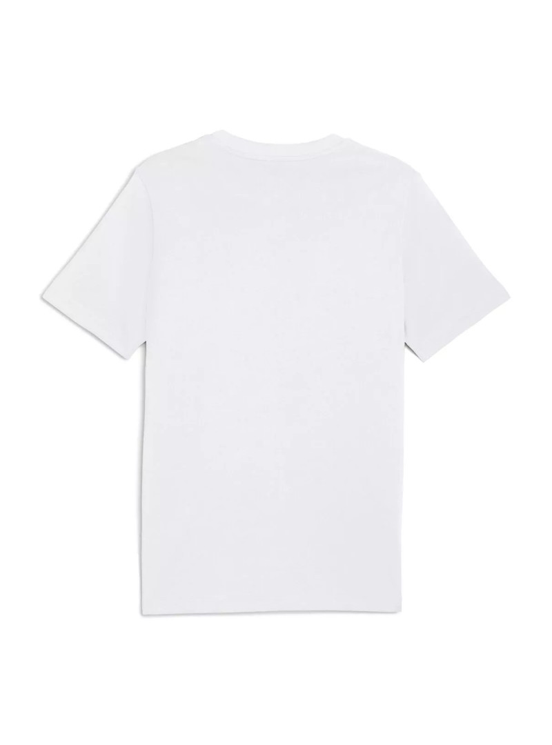 Puma Męski T-shirt Graphic Puma Wording Tee 68803202 Biały | Sklep Monotox