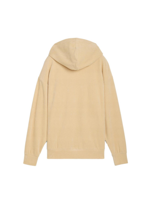Puma Damska Bluza Ess Elevated Comfort Velour Rib Hoodie 68810783 Beżowy | Sklep Monotox
