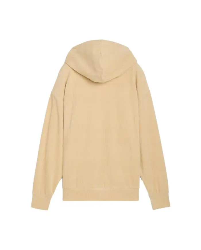 Puma Damska Bluza Ess Elevated Comfort Velour Rib Hoodie 68810783 Beżowy | Sklep Monotox
