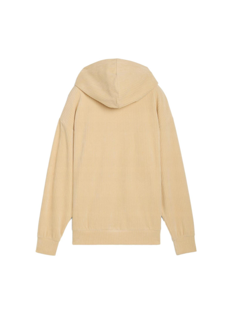 Puma Damska Bluza Ess Elevated Comfort Velour Rib Hoodie 68810783 Beżowy | Sklep Monotox
