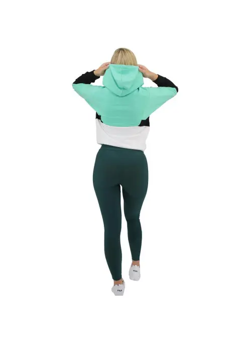 Fila Damska Bluza Amya Cropped Hoody 688483B121 Turkusowy | Sklep Monotox