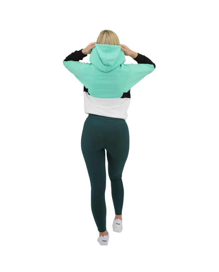 Fila Damska Bluza Amya Cropped Hoody 688483B121 Turkusowy | Sklep Monotox