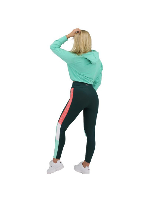 Fila Damska Bluza Elaxi Cropped Hoody W 688570B036 Turkusowy | Sklep Monotox