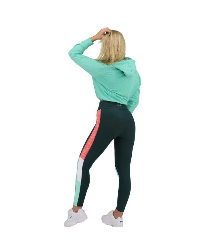 Fila Damska Bluza Elaxi Cropped Hoody W 688570B036 Turkusowy | Sklep Monotox