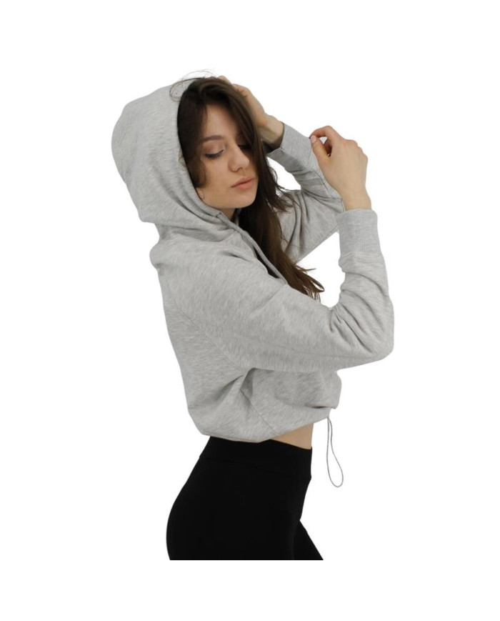 Fila Damska Bluza Elaxi Cropped Hoody W 688570B13 Szary | Sklep Monotox