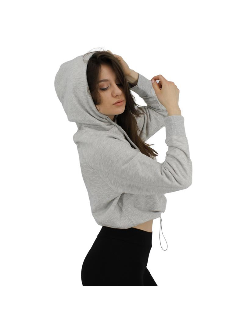 Fila Damska Bluza Elaxi Cropped Hoody W 688570B13 Szary | Sklep Monotox