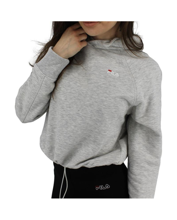 Fila Damska Bluza Elaxi Cropped Hoody W 688570B13 Szary | Sklep Monotox