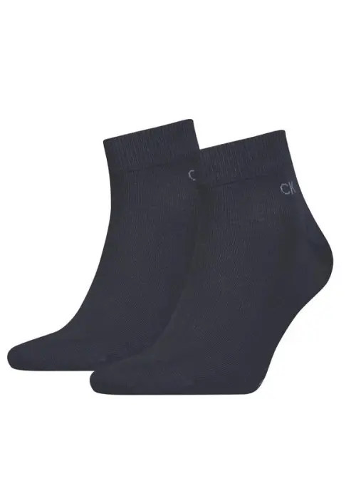 Calvin Klein Męskie Skarpety Ck Men Quarter 2p 701218706003 Granatowy | Sklep Monotox