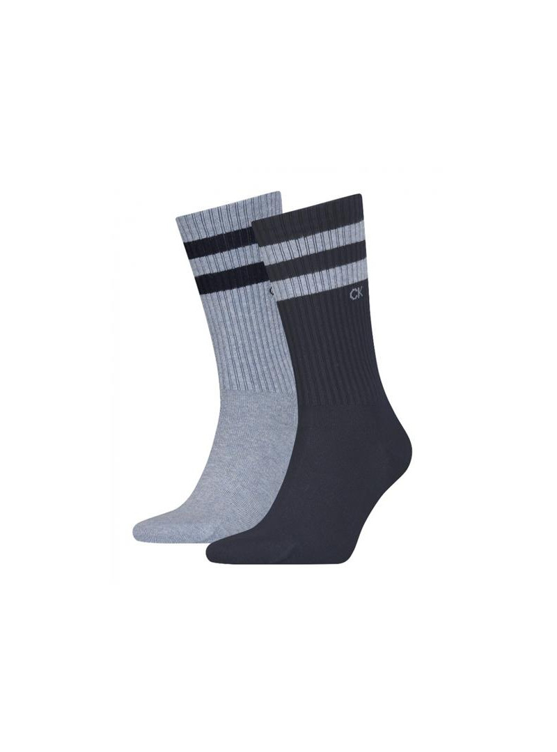 Calvin Klein Męskie Skarpety Ck Men Sock 2p Stripes 701218711002 Granatowy | Sklep Monotox
