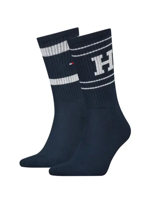 Tommy Hilfiger Męskie Skarpety Th Men Sock 2p Sport Patch 701222630002 Granatowy | Sklep Monotox