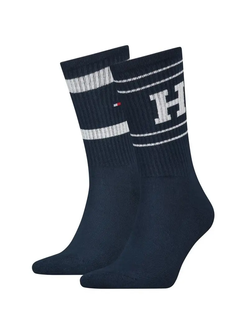 Tommy Hilfiger Męskie Skarpety Th Men Sock 2p Sport Patch 701222630002 Granatowy | Sklep Monotox