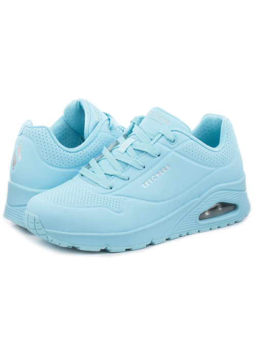 Skechers Damskie Sneakersy Uno 73690LTBL Niebieski | Sklep Monotox