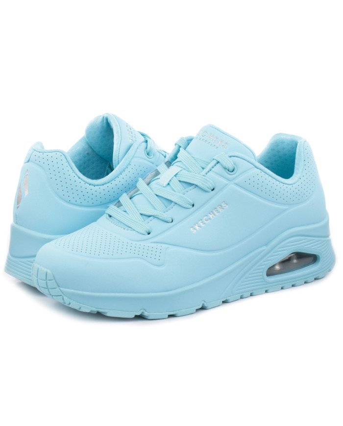 Skechers Damskie Sneakersy Uno 73690LTBL Niebieski | Sklep Monotox