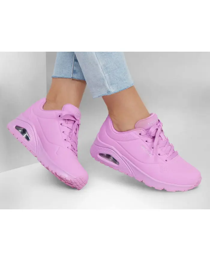 Skechers Damskie Sneakersy Uno 73690PNK Różowy | Sklep Monotox