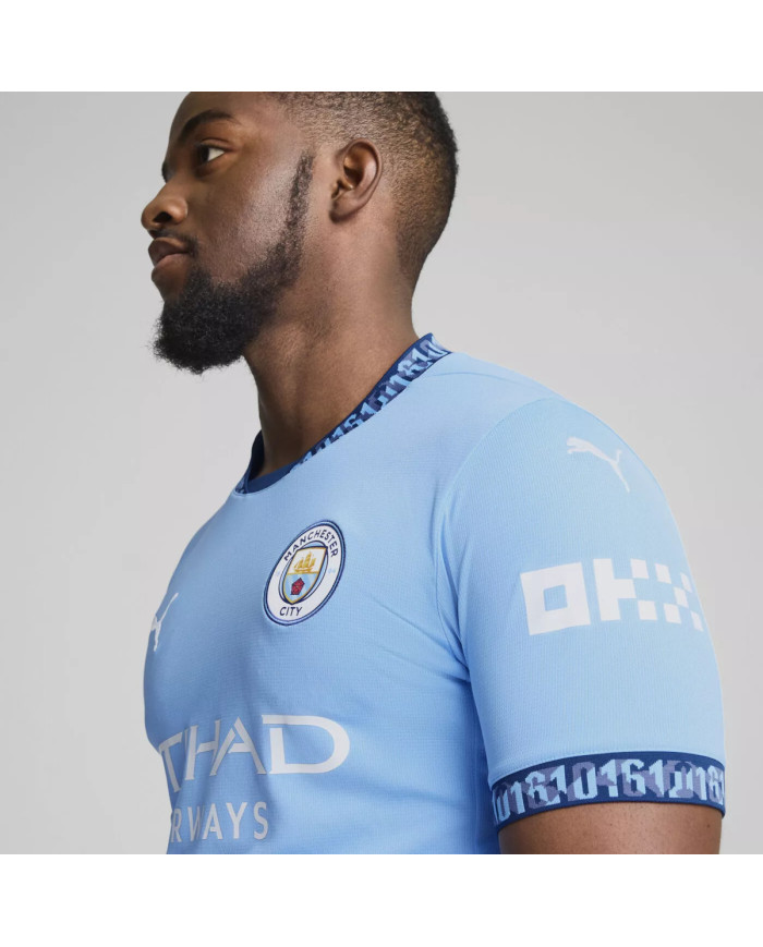 Puma Męski T-shirt Koszulka Mcfc Home Jersey Repl 77507501 Niebieski | Sklep Monotox