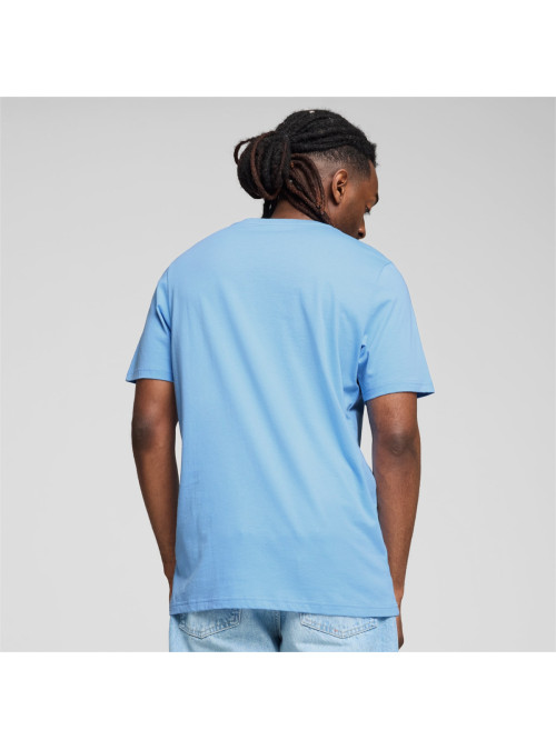 Puma Męski T-shirt Mcfc Ftblculture Tee Team Ligh 77777439 Niebieski | Sklep Monotox