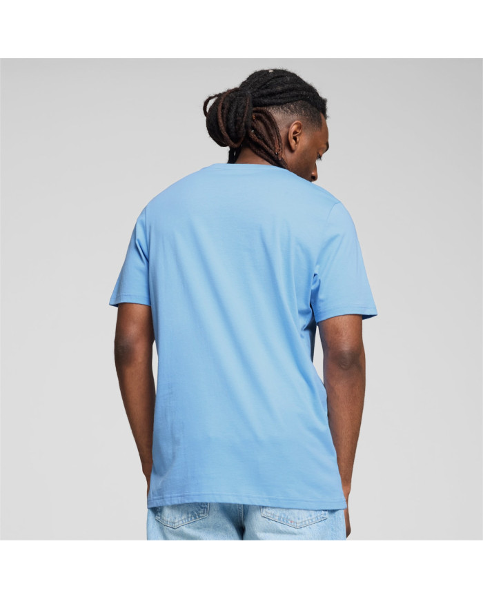 Puma Męski T-shirt Mcfc Ftblculture Tee Team Ligh 77777439 Niebieski | Sklep Monotox