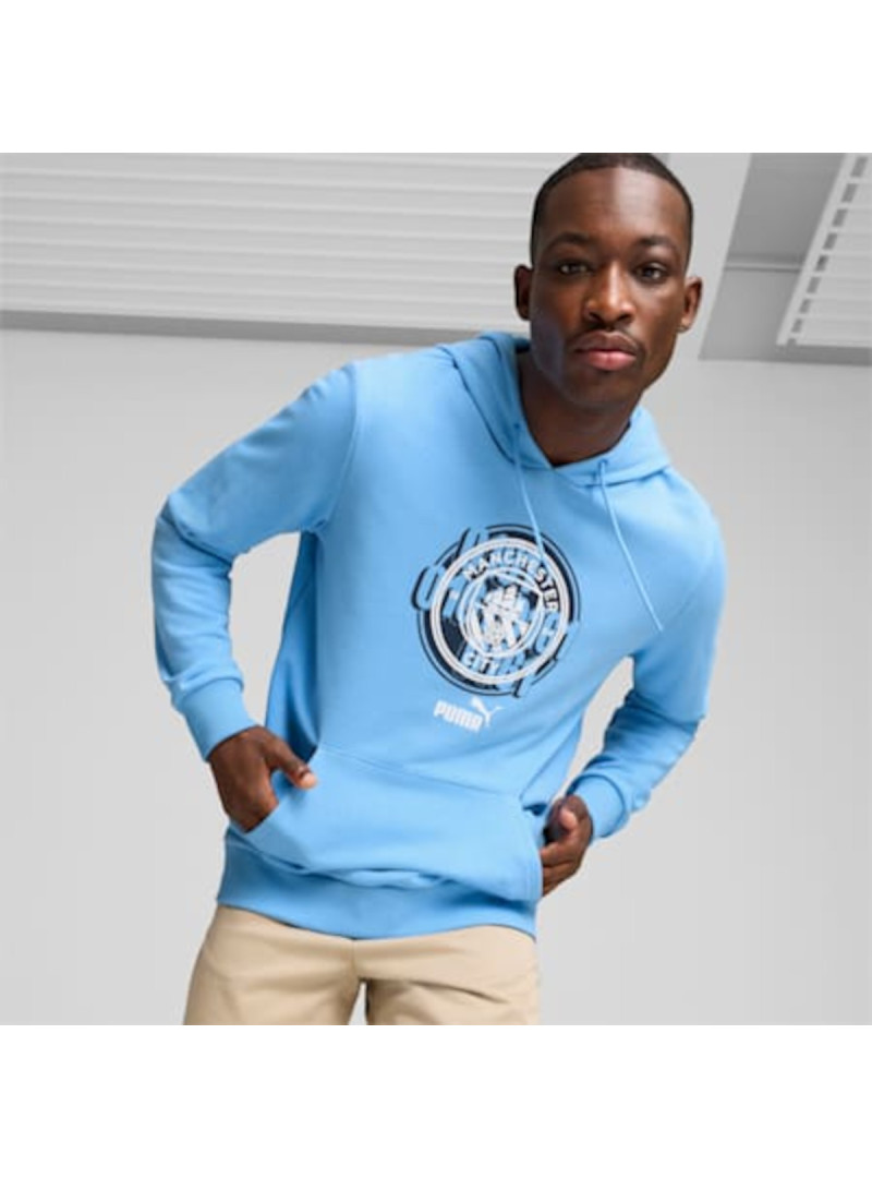Puma Męska Bluza Bluza Mcfc Ftblculture Hoodie 77777639 Niebieski | Sklep Monotox