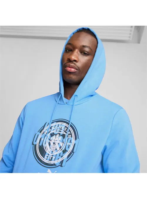 Puma Męska Bluza Bluza Mcfc Ftblculture Hoodie 77777639 Niebieski | Sklep Monotox