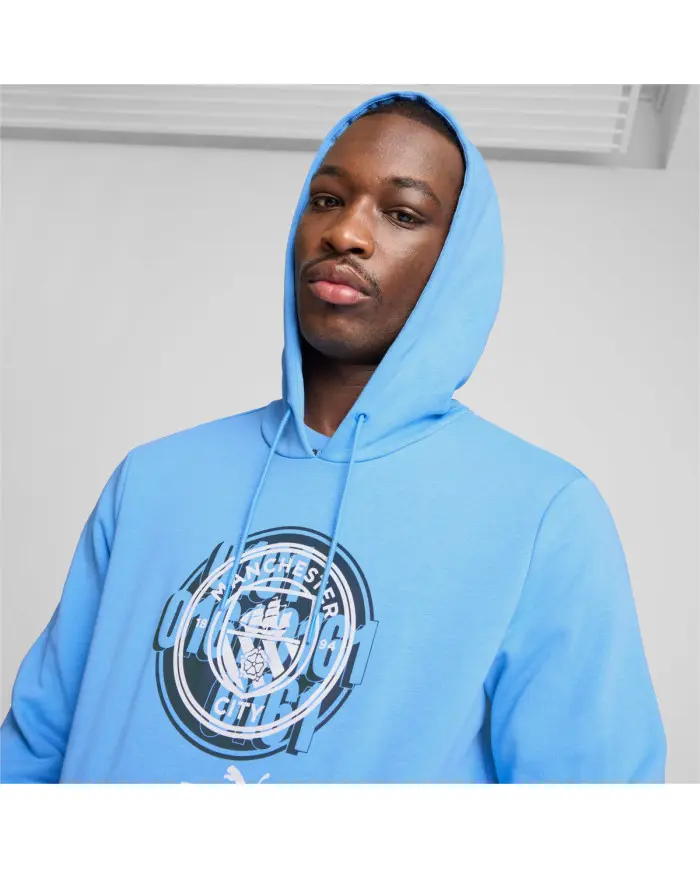 Puma Męska Bluza Bluza Mcfc Ftblculture Hoodie 77777639 Niebieski | Sklep Monotox