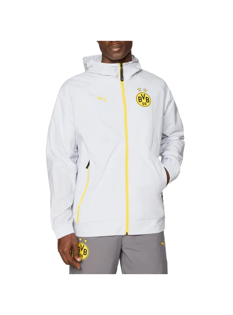 Puma Męska Bluza Bvb Pumatech Fz Hoodie 78169618 Biały | Sklep Monotox