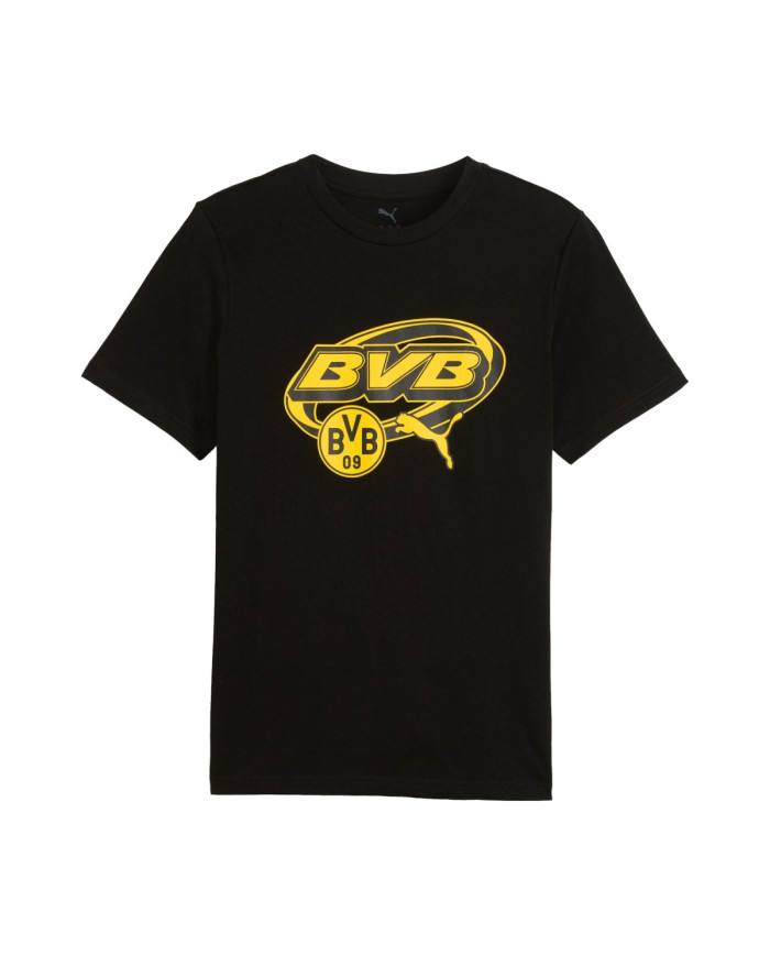 Puma Męski T-shirt Bvb Ftbl Culture Tee 78257505 Czarny | Sklep Monotox