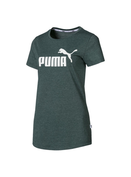 Puma Damski T-shirt Ess Logo Heather 85212730 Zielony | Sklep Monotox