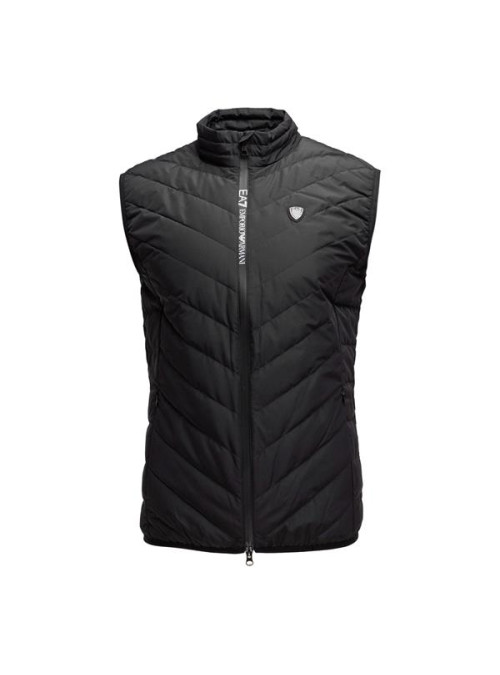 Ea7 Męska Kamizelka Gilet 8NPQ03-PNE1Z-1200 Czarny | Sklep Monotox