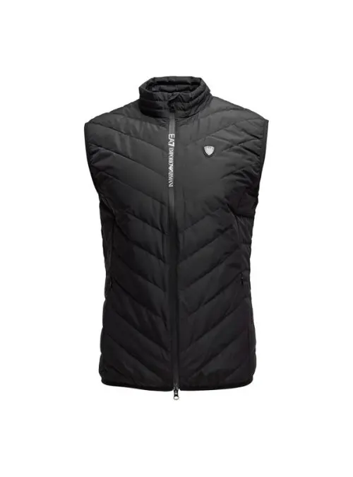 Ea7 Męska Kamizelka Gilet 8NPQ03-PNE1Z-1200 Czarny | Sklep Monotox