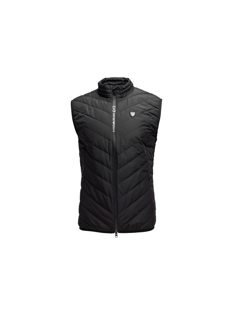 Ea7 Męska Kamizelka Gilet 8NPQ03-PNE1Z-1200 Czarny | Sklep Monotox