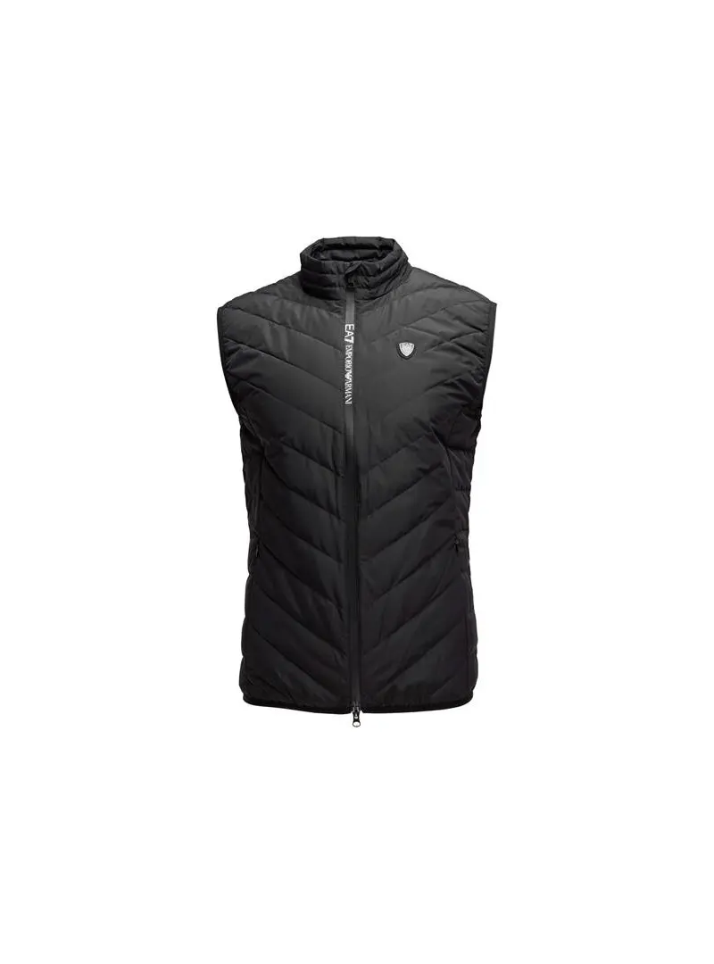 Ea7 Męska Kamizelka Gilet 8NPQ03-PNE1Z-1200 Czarny | Sklep Monotox