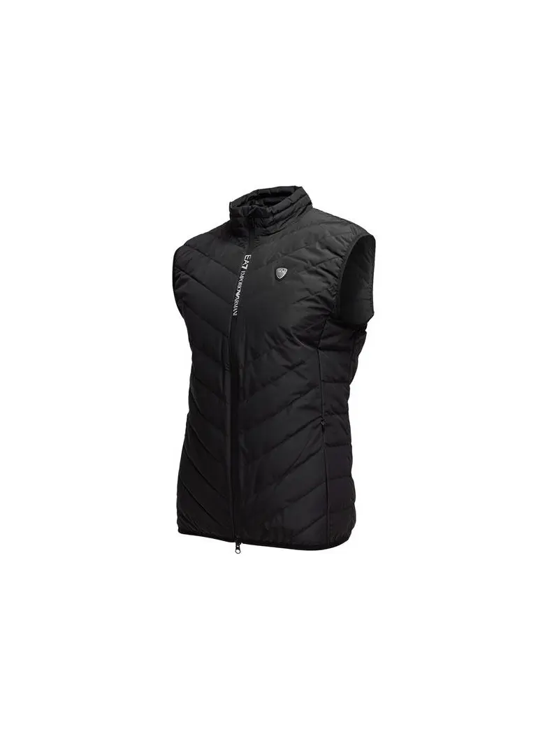 Ea7 Męska Kamizelka Gilet 8NPQ03-PNE1Z-1200 Czarny | Sklep Monotox