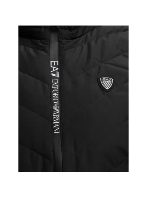Ea7 Męska Kamizelka Gilet 8NPQ03-PNE1Z-1200 Czarny | Sklep Monotox