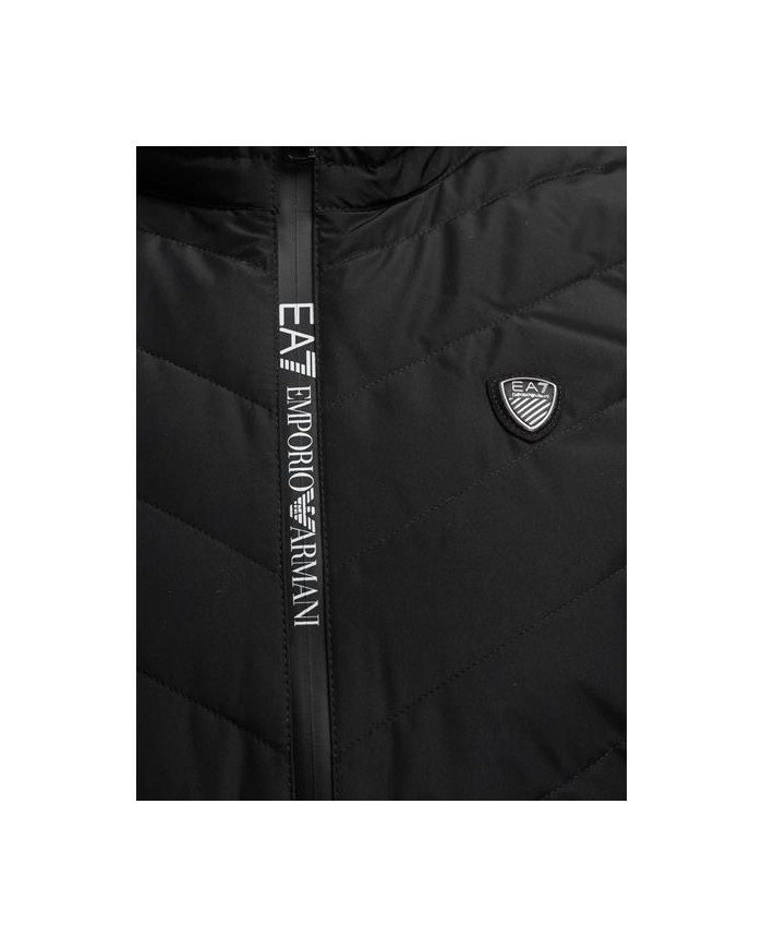 Ea7 Męska Kamizelka Gilet 8NPQ03-PNE1Z-1200 Czarny | Sklep Monotox