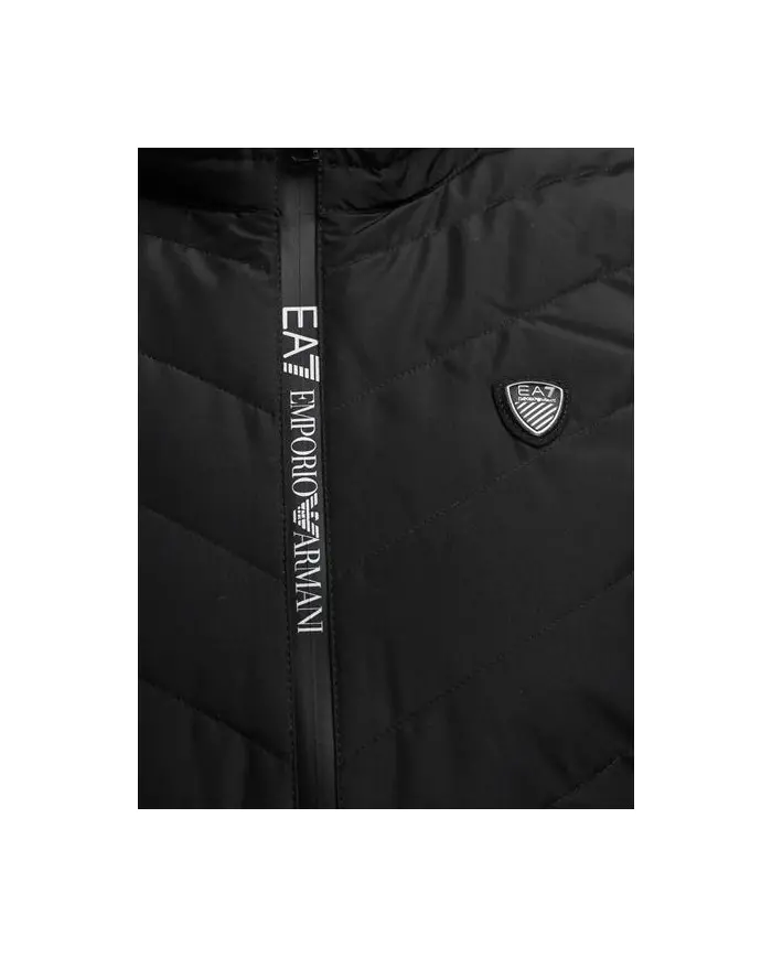Ea7 Męska Kamizelka Gilet 8NPQ03-PNE1Z-1200 Czarny | Sklep Monotox