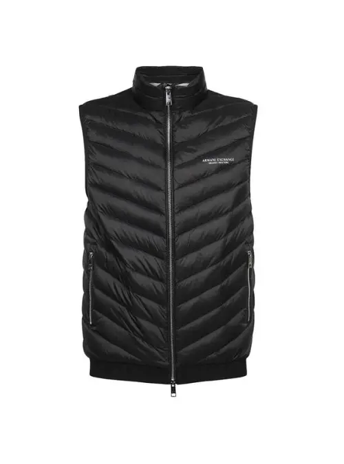 Armani Exchange Męska Kamizelka Gilet 8NZQ52-ZNW3Z-0217 Czarny | Sklep Monotox