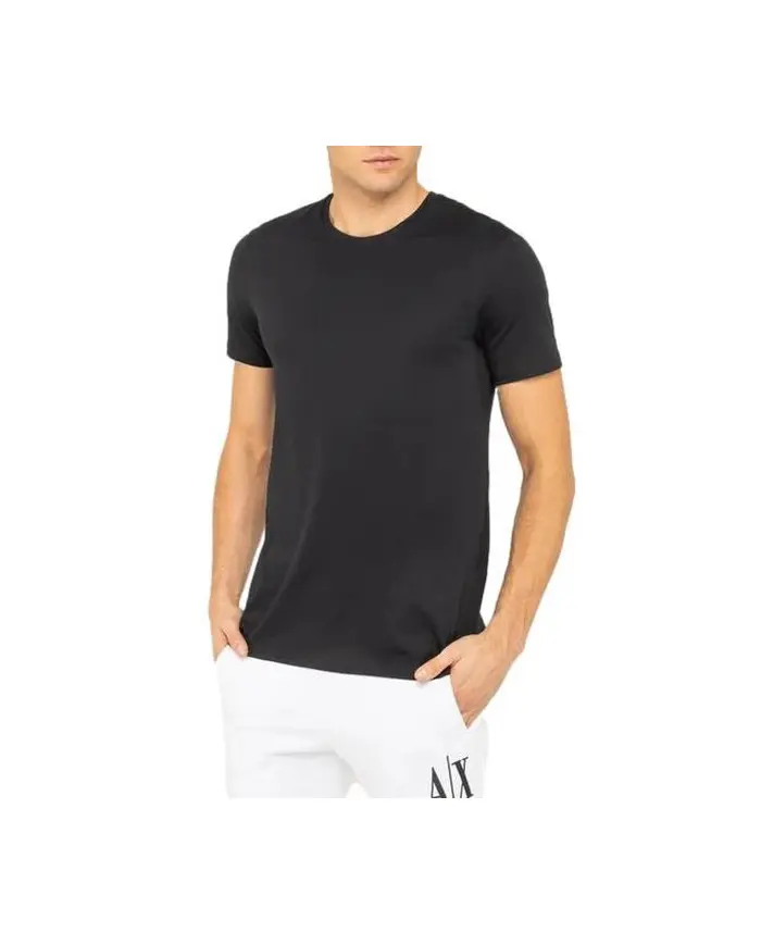 Armani Exchange Męski T-shirt T-shirt 8NZT74-ZJA5Z-1200 Czarny | Sklep Monotox