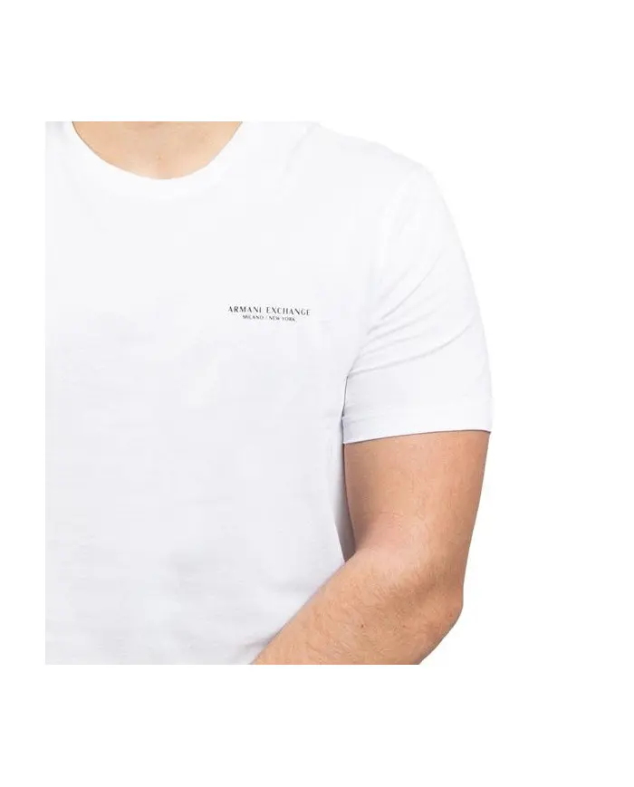 Armani Exchange Męski T-shirt T-shirt 8NZT91-Z8H4Z-1100 Biały | Sklep Monotox