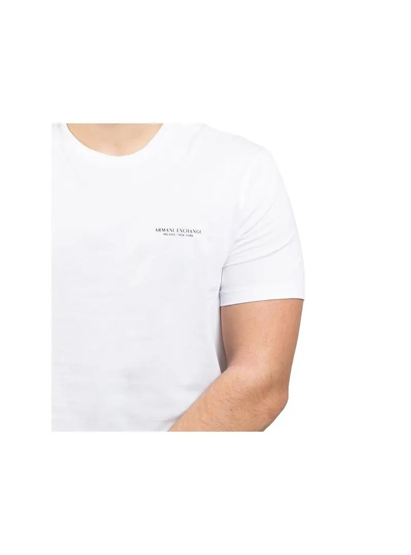 Armani Exchange Męski T-shirt T-shirt 8NZT91-Z8H4Z-1100 Biały | Sklep Monotox