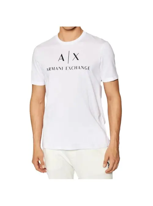 Armani Exchange Męski T-shirt T-shirt 8NZTCJ-Z8H4Z-1100 Biały | Sklep Monotox