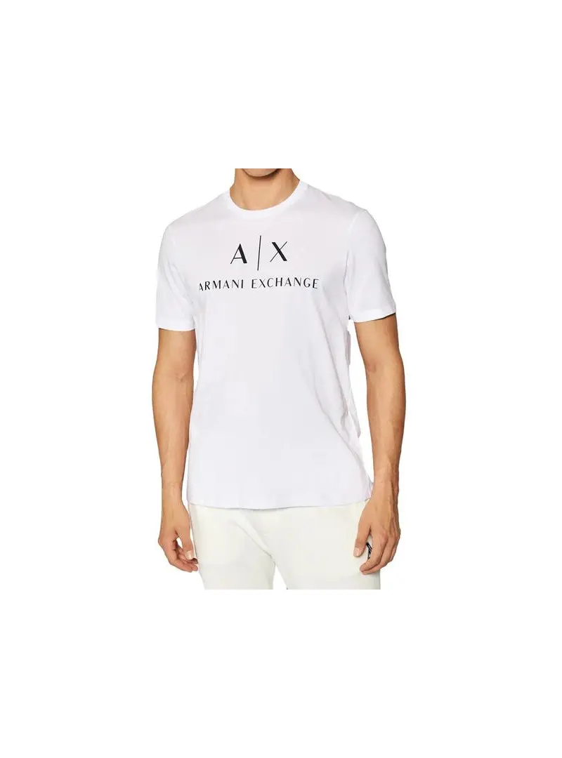 Armani Exchange Męski T-shirt T-shirt 8NZTCJ-Z8H4Z-1100 Biały | Sklep Monotox
