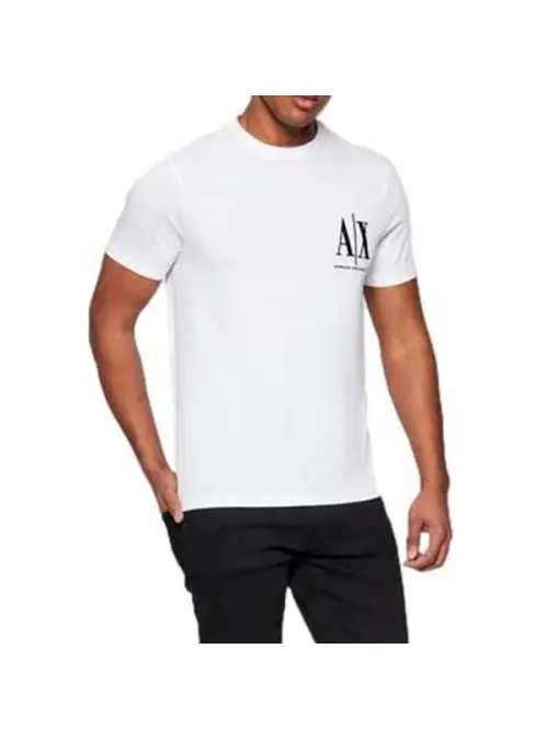 Armani Exchange Męski T-shirt T-shirt 8NZTPH-ZJH4Z-1100 Biały | Sklep Monotox
